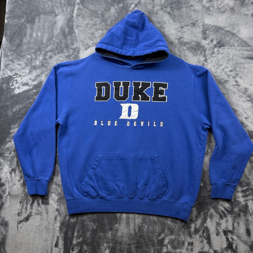 Colosseum Duke Blue Devils Hoodie Mens XL Blue Embroidered Collegiate Sweatshirt